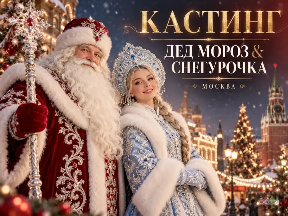 Дед Мороз и Снегурочка в новогодний проект | Москва