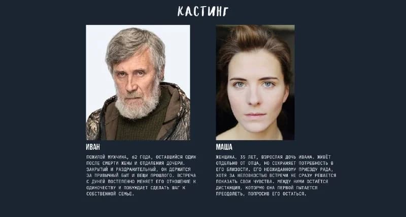 Актёры в короткометражку «Большое дерево в моём саду»