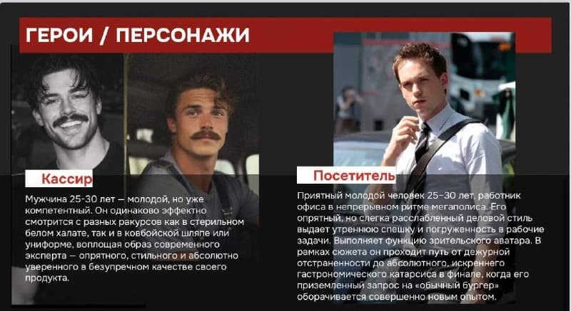Мужчины на роль кассира и посетителя в рекламный ролик