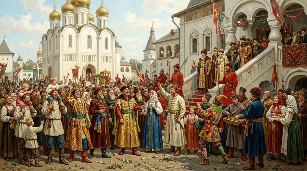 Кастинг актеров на роль городские жители на свадьбе царя для съемки проекта "Сказка"